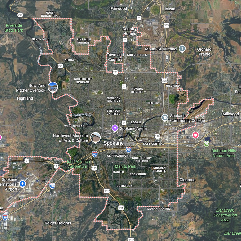 Spokane Washington Service Area